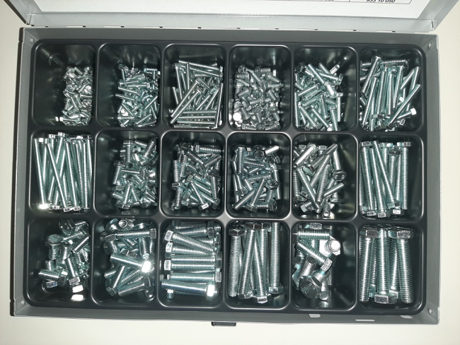 Preview: Sortiment Schrauben 6-kant metrisch DIN 933